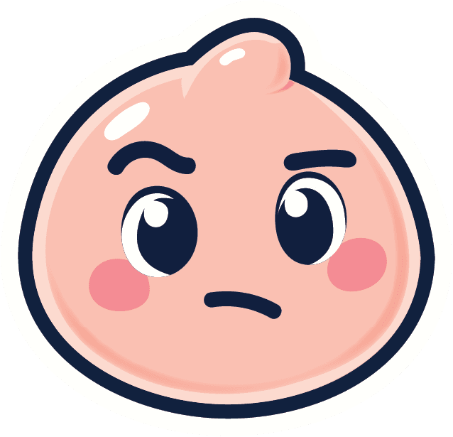 The mascot, thinking hard